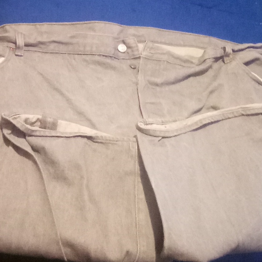 Men's Levi's Button Up Gray Jeans 501 56w30l